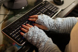Shell Stitch Fingerless Gloves