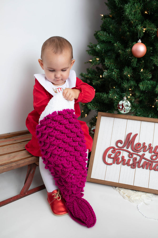 Mermaid Tail Christmas Stocking